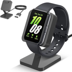 Charger Dock for Samsung Galaxy Fit 3, Magnetic Charging Stand Base with 3.3 Feet Charger Cable, Portable Charge Station Only Compatible with Galaxy Fit 3 Smartwatch