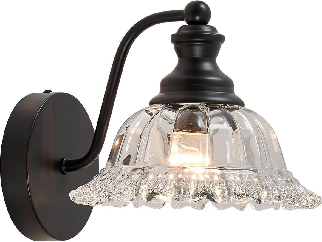 Vanity Light Black Wall Sconces Farmhouse Bathroom Sconces