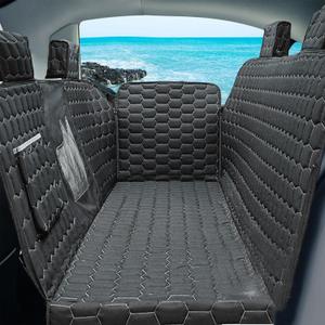 Meginc Dog Seat Covers for Back Seat, Dog Car Seat for Tesla Model 3, 100% Waterproof Pet Seat Cover Protects from Scratches, Scuffs, Hammock for Tesla with Mesh Window & Headrest Protection