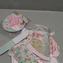 Floral Tea Party Birthday Decorations - Tea for Two Party Supplies for Little Girls, Spring Summer Flower Hanging Garland & Centerpiece for Baby Shower, Afternoon Theme Celebrations