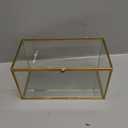 Home Details Vintage Mirrored Bottom Large Keepsake Box, Gold