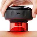 UOTT 20 Levels Cupping Kit for Massage Therapy,5-in-1 Smart Dynamic Cupping Set with Red Ligh-t Therapy&Heat Penetrates for Targeted Pain Relief, Knots, Aches, Muscle Soreness (Black)