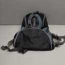 WOYYHO Pet Dog Carrier Backpack Small Dog Front Backpack Ventilated Mesh Dog Travel Back Pack with Safety Belt for Travel Hiking Cycling Outdoor Adventures (Size L: 10-14 lbs, Dark Gray)