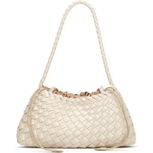 2 Pcs Slouchy Woven Hobo Bags Women Trendy Underarm Crossbody Shoulder Bag Summer Beach Travel Bag Bucket Tote Handbag