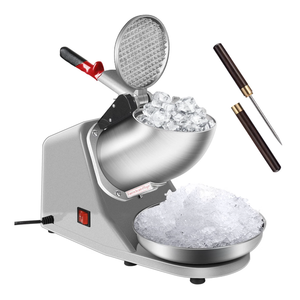 VIVOHOME Electric Ice Shaver Snow Cone Maker Machine Silver 143lbs/hr with Ice Pick for Home and Commercial Use