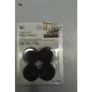 Heavy Duty Brown Felt Pads 16 Pack