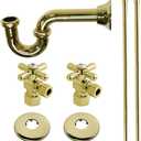 Kingston Brass KPK102P Trimscape Traditional Plumbing Sink Trim Kit with P-Trap in Polished Brass