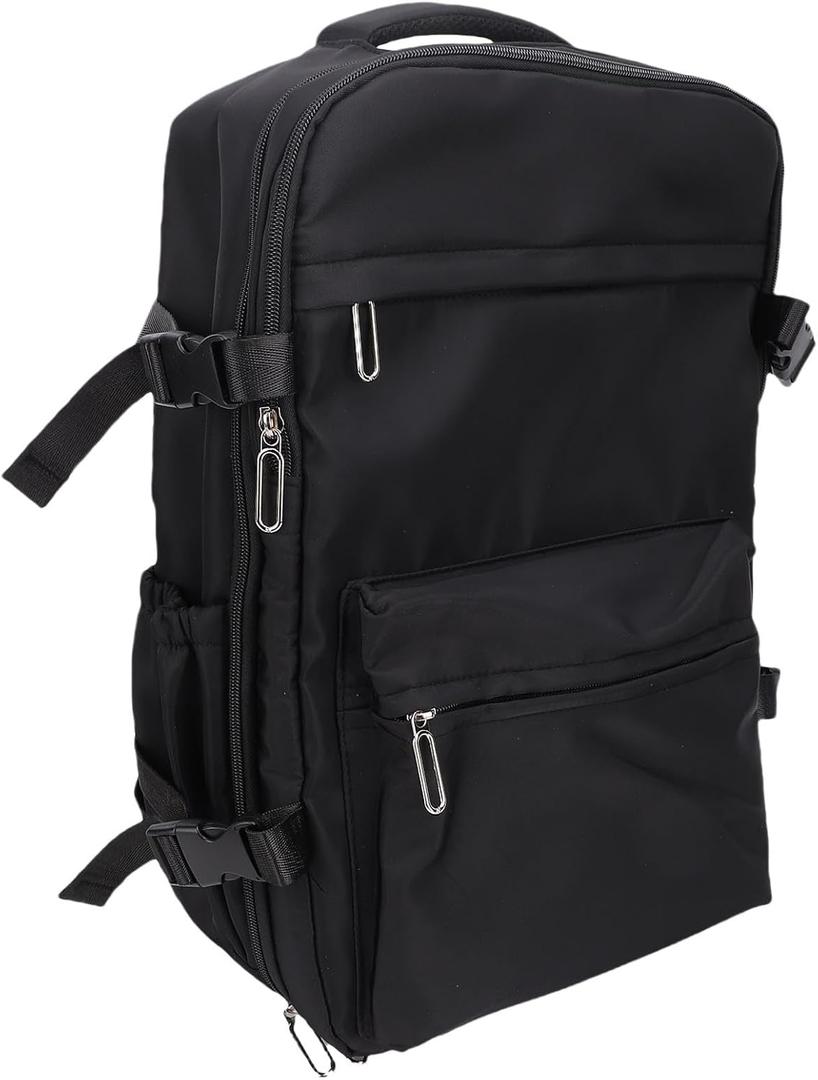Women Travel Backpack, Lightweight Hidden Zippered Pocket Large Carry On Travel Backpack for Storaging Luggage
 (Black)