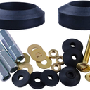 Hibbent Universal Toilet Tank to Bowl Gaskets with 3 Sets Brass Hardware Kits Fits Most 2-Inch 2.5-Inch Flush Valve Opening 2-Piece Toilet Tanks