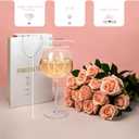 Personalized Custom Birthday Red Wine Glass for Women, Engagement Gift for Couples, Wedding Retirement Initial, 16oz Bride Wine Glass, Best for Wine Lovers, Monogrammed Cup A (K)