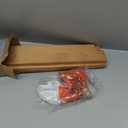 Coat Rack Wall Mount with Shelf, 26IN Wooden Coat Hanger Hooks Wall Mount with 8 Metal Hooks, Hanging Shelf with Hooks, Wood ([26 IN] B)