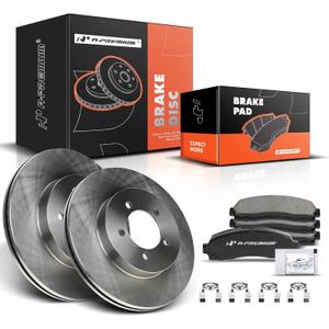A-Premium 12.01 inch(305 mm) Front Vented Disc Brake Rotors + Ceramic Pads Kit Compatible with Select Ford and Mercury Models - Explorer 2002-2005, Mountaineer 2002-2005, 6-PC Set