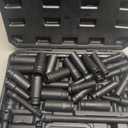 29pcs 1/2" Socket Set, Drive Deep Impact Socket Set, Including 3 ", 5", 10" Impact Extension Bar, Standard SAE (3/8 "- 1") and Metric (10mm-24mm), Cr-V Steel