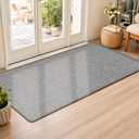 Ultra Thin Indoor Door Mat 32×47, Non Slip Doormats, Grey