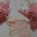 Half Birthday Decorations- Dokuna Girls Half Way to One Decorations, 6 Month 1/2 Birthday Tassel High Chair Banner (Pink)
