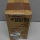 Westinghouse 6113600 Traditional One-Light Dimmable LED Outdoor Wall Light, Textured White Finish, White Glass