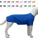 Lovelonglong Pet Clothing Dog Costumes Basic Blank T-Shirt Tee Shirts for Medium Dogs, Blue, XXL