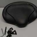 Noseless Bike Seat Cushion for Men & Women - Extra Padding & Comfort Wide Bicycle Seat, Oversized Comfortable Saddle for Peloton Bikes, Exercise Bikes, Electric Bikes, Cruiser Bikes (Black)