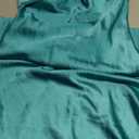 Realtix Satin Silk Backless Tube Tops Maxi Dress for Women Low Back Hollow Out Elegant Strapless Long Dresses Wedding Guest Aqua M