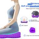 Thicken 19.7in Seat Cushion, Gel Seat Cushion for Long SittingOffice Chair, Wheelchair, Car Pad, Large Cooling Support Pad for Back Pain, Sciatica, Tailbone Pain Relief