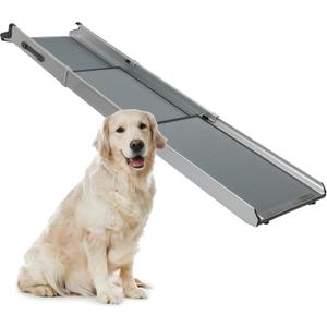 PetSafe Happy Ride Compact Telescoping Dog Ramp - Portable Pet Ramp for Cars, Trucks & SUVs with Adjustable Sizing - Non-Slip Design - Lightweight Pet Mobility Assistance - Compact