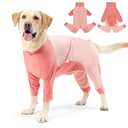 Coppthinktu Recovery Suit for Dogs Dog Surgery Suit, Long Sleeve Dog Onesie After Spay Neuter for Female Dogs, Dog Surgical Recovery Body Suits to Prevent Licking Shedding Cone Alternative, Medium