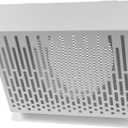 6 Inch Dryer Exhaust Vent Cover with Rubber Gasket - White Galvanized Steel Dryer Vent, Robust and Weatherproof Outside Dryer Vent Air Exhaust Box, Duct/Surface Mounting Dryer Wall Vent