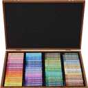 MUNGYO Gallery Professional 72-Color Soft Oil Pastel Set | Superior Blendability, Elegant Wooden Case