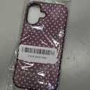 Polka Dot Phone Case for iPhone 17 Cute Trendy Pattern Case 6.3", Aesthetic Stylish Print Design 2-in-1 Matte Cover Hard PC Shockproof Soft TPU Protection Girls Women Funda, Brown