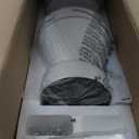 TCL 52" Ceiling Fan with Lights, Black Flush Mount Ceiling Fans with Remote Control, 6 Speeds DC Reversible, Dimmable, Noiseless, Low Profile Ceiling Fans for Bedroom