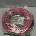Keepro Rubber Air Hose, Durable Air Compressor Hose 3/8 Inch ID By 25 Feet Long with Swivel Universal Aluminium Quick Coupler and Plug, 300 PSI Maximum Pressure, Red