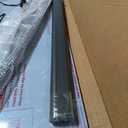 Door Awning Window Canopy with Drainage, 48x80 Inch Solid Polycarbonate Awnings for Outside, Porch, Patio, Deck, Sun Shade UV,Rain,and Snow Protection, Aluminum Alloy Bracket