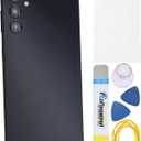 Black Plastic Back Cover Replacement for Samsung Galaxy A14 5G SM-A146B SM-A146P Rear Camera's Frame and Glass Cover Volume Button and Installation Instruction Tool Kit are Include