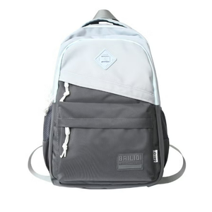 School Backpack Blue Waterproof Bookbag Casual Lightweight Travel Rucksack Daypack Backpacks for Men Women College High School Bags backpack for Boys Girls Teens, Grey