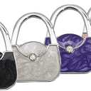 Jwelbuete 4Pcs Various Designed Purse Hanger Table Hook.