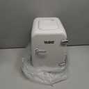 Mini Fridge, 4 Liter/6 Can Mini Makeup Fridge, 110V AC/ 12V DC Portable Thermoelectric Cooler&Warmer for Skincare, Drink, Cosmetic, Medicine, Small fridge for Bedroom, Office, Dorm, Car, White