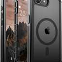 Magnetic for iPhone 16e Case, [Compatible with MagSafe][Military Grade Drop Protection][Heavy Duty Protection][Non-Slip][Shockproof] with 2-Layer Durable Bumper Phone Case 6.1''-Black