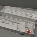 SPACELEAD Slim Storage Cart 3 Tier, Bathroom Organizer Rolling Utility, Mobile Shelving Unit Slide Out for Office, Kitchen, Laundry Room & Narrow Places, White