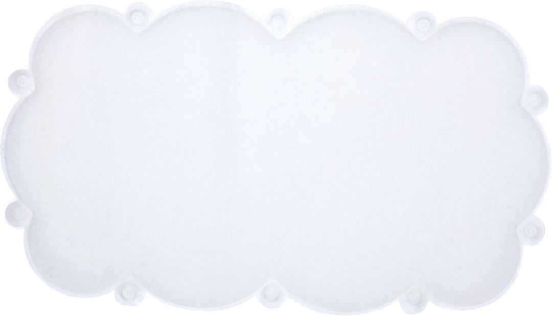 Divine Design Heavenly Comfort Cloud Bath Mat with Microban, 29 in L, 17 in W, Vinyl Mat Surface
