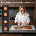 Titanium Cutting Boards for Kitchen, Pure Titanium Cutting Board, Non-Toxic Chopping and Kneading Board, Dishwasher Safe for Meat, Fruits, Vegetables and Baking, Includes Cutting Mat, "24 * 16"