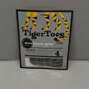 DOK TigerToes Premium Non-Slip Dog Socks for Hardwood Floors - Extra-Thick Grip That Works Even When Twisted - Prevents Licking, Slipping, and Great for Dog Paw Protection - Size Small (Classic Grey)