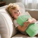 Bible Pillow Book Plush That Opens, Cozy Faith Bible Plushies, for Kids Adults Christian Gifts, Decoration for Bedrooms, Living Rooms (Green)