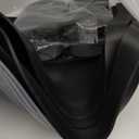 Mini Fridge Silicone Mat with Raised Edges, 20" x 20" x 0.6" Mini Fridge Drip Tray With 4 Base Raisers,Mini Refrigerator Carpets Floor Protector (Small Black)