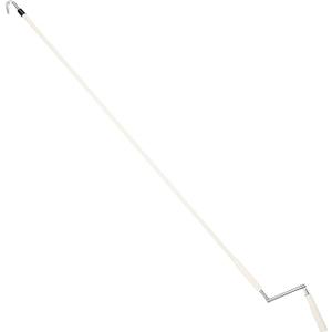 Pickmesh Exterior Roller Shade Universal Crank Wand Replacement Metal Crank Wand Telescoping Skylight Pole with Hook for Exterior Sun Shades Outdoor Indoor Roller up Blinds(Beige)