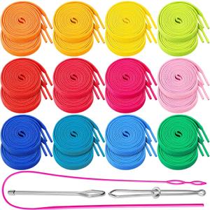 Sweatshirt Hood String - 24Pcs Premium Hoodies Drawstring in 12 Colors, Hoodie Strings with 3Pcs Drawstring Threader for Pants Shorts