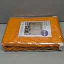 MIULEE 2 Panels Orange Blackout Curtains Room Darkening Thermal Insulated Fall Drapes Solid Window Treatment Set Grommet Top Light Blocking Curtain for Living Room/Bedroom 42x84 inch