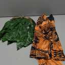 Kids Boys Halloween Long Sleeve T-Shirts Pants Cosplay Suits Christmas Costume With Leaf Skirts (130 (7-8 years), Brown)