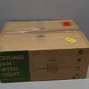 YouthDream 42-Inch Farmhouse Flush Mount Ceiling Fan with Light Vintage Wood-Grain Quiet High-Power APP + Remote. Ideal for Indoors Bedrooms, Living Rooms Patios.