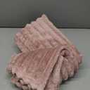 Bedsure Pink Fleece Blanket for Couch - GentleSoft Cozy Soft Blankets for Women, Cute Small Throws for Girls, Pink Decor Gifts for Home Room Office, 50x60 Inches