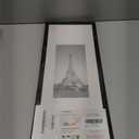 upsimples 8x20 Picture Frame, Display Pictures 5x10 with Mat or 8 x 20 Without, Wall Hanging Photo Frames, Black, 1 Pack